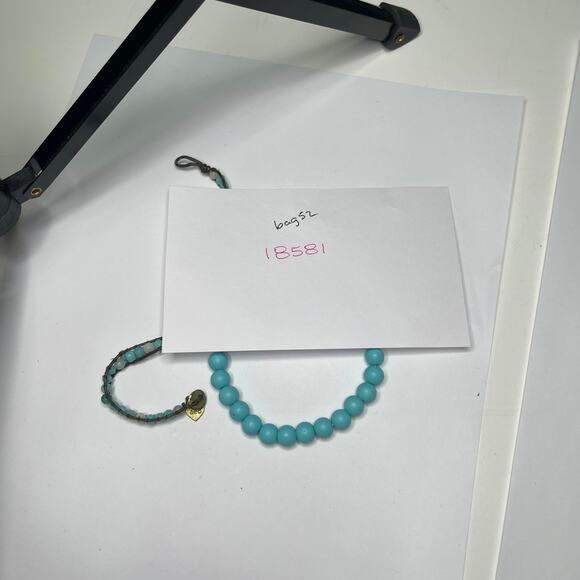 American Eagle bracelet AE with a second bracelet turquoise blue beads boho - Picture 9 of 9